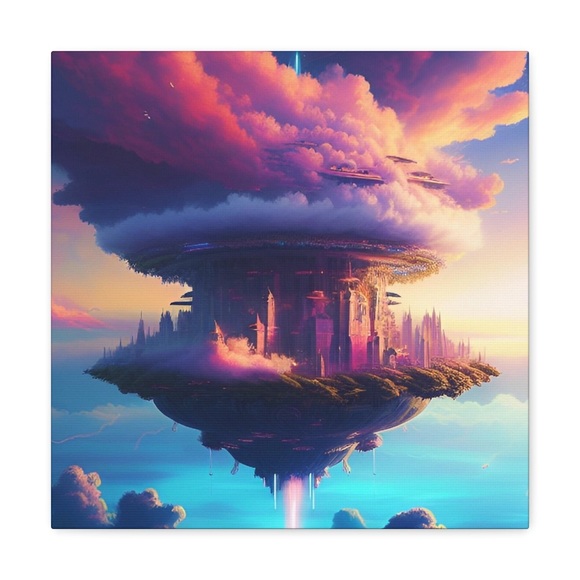 City in the Sky Canvas Print - Picture 3 of 3
